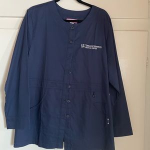 Koi Women's Navy Blue Medical Jacket